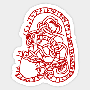 Hagby Runestone U 152 - Norse Viking Rune Sticker